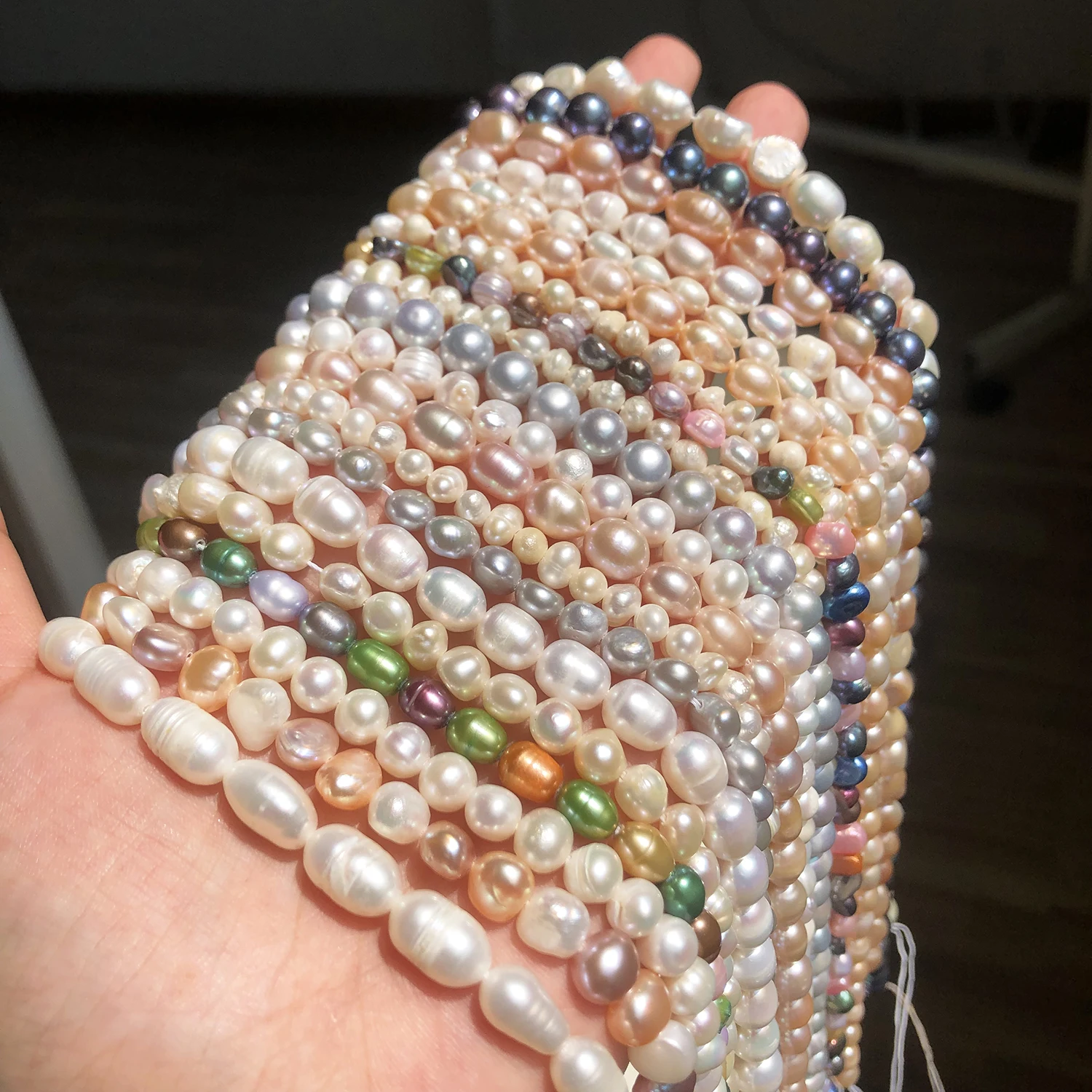 Real Natural Freshwater Pearl Irregular Cultured Small Pearls Punch Beads For Jewelry Making Diy Women's Necklace Bracelet