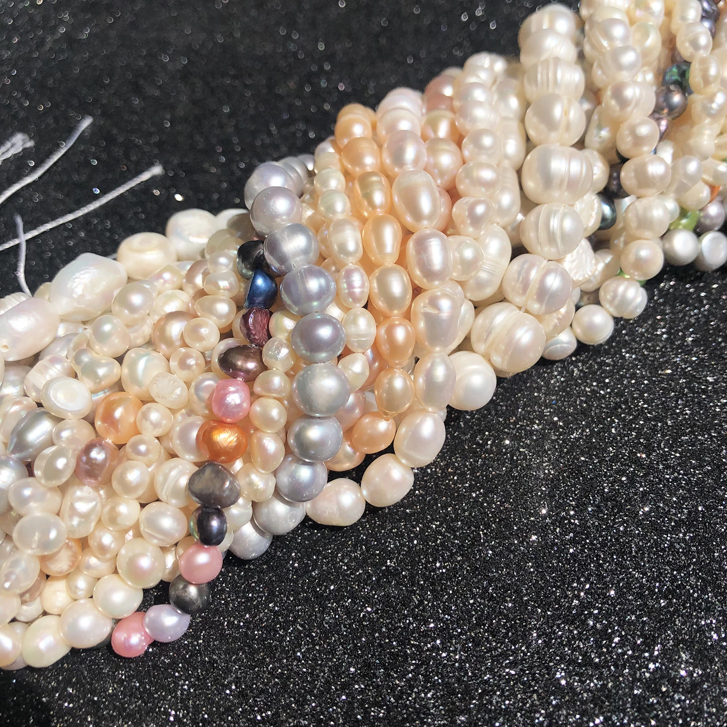 Real Natural Freshwater Pearl Irregular Cultured Small Pearls Punch Beads For Jewelry Making Diy Women's Necklace Bracelet