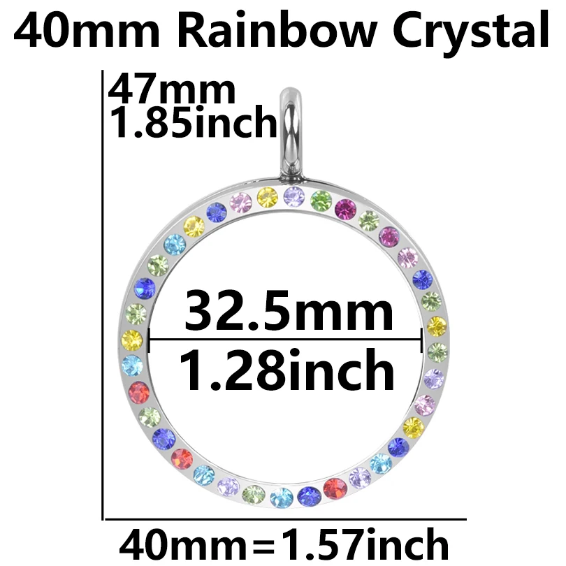 Heart Locket Pendant Necklace For Women Men Accessories Rhinestone Floating Lockets Charm Necklaces Fashion Jewelry Gift 3 Color