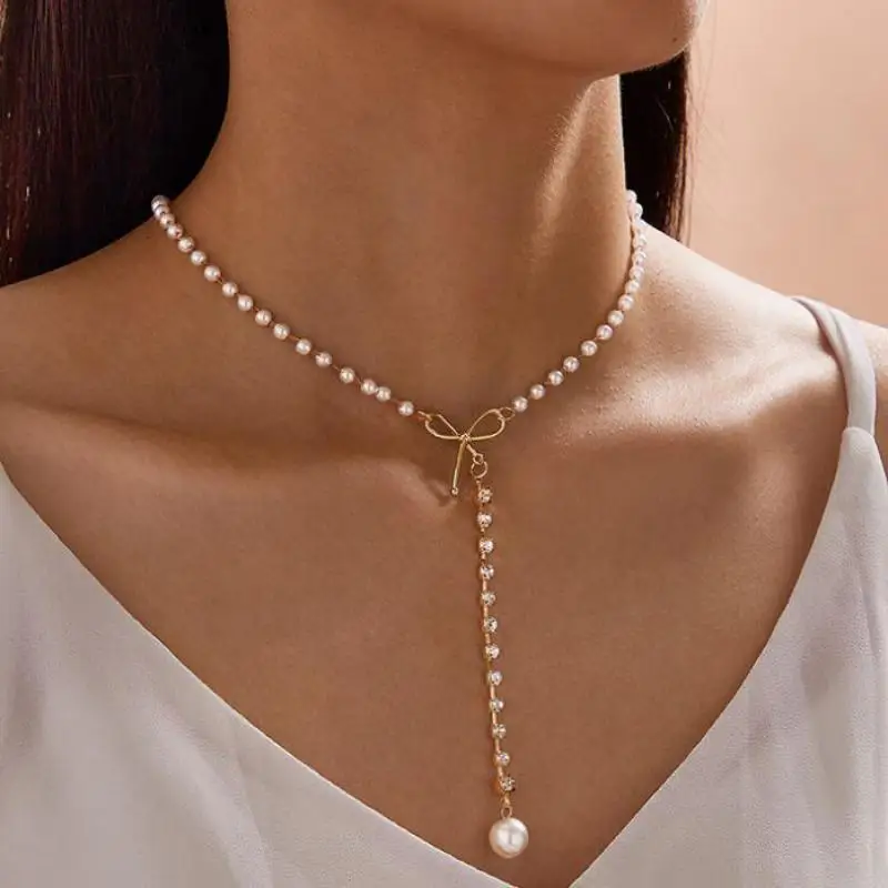 Fashion Chain Love Pearl Double Bracelet Temperament Peach Heart Pendant Bracelet Female College Student Jewelry Pulsera