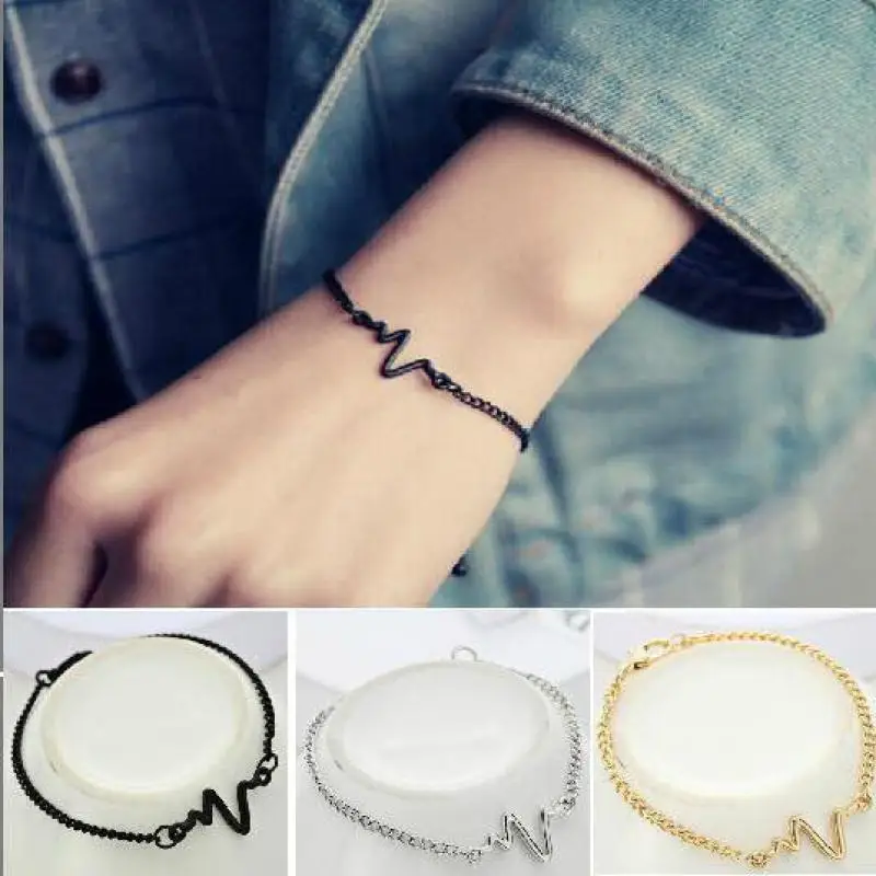 Fashion Chain Love Pearl Double Bracelet Temperament Peach Heart Pendant Bracelet Female College Student Jewelry Pulsera