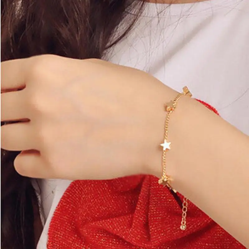 Fashion Chain Love Pearl Double Bracelet Temperament Peach Heart Pendant Bracelet Female College Student Jewelry Pulsera