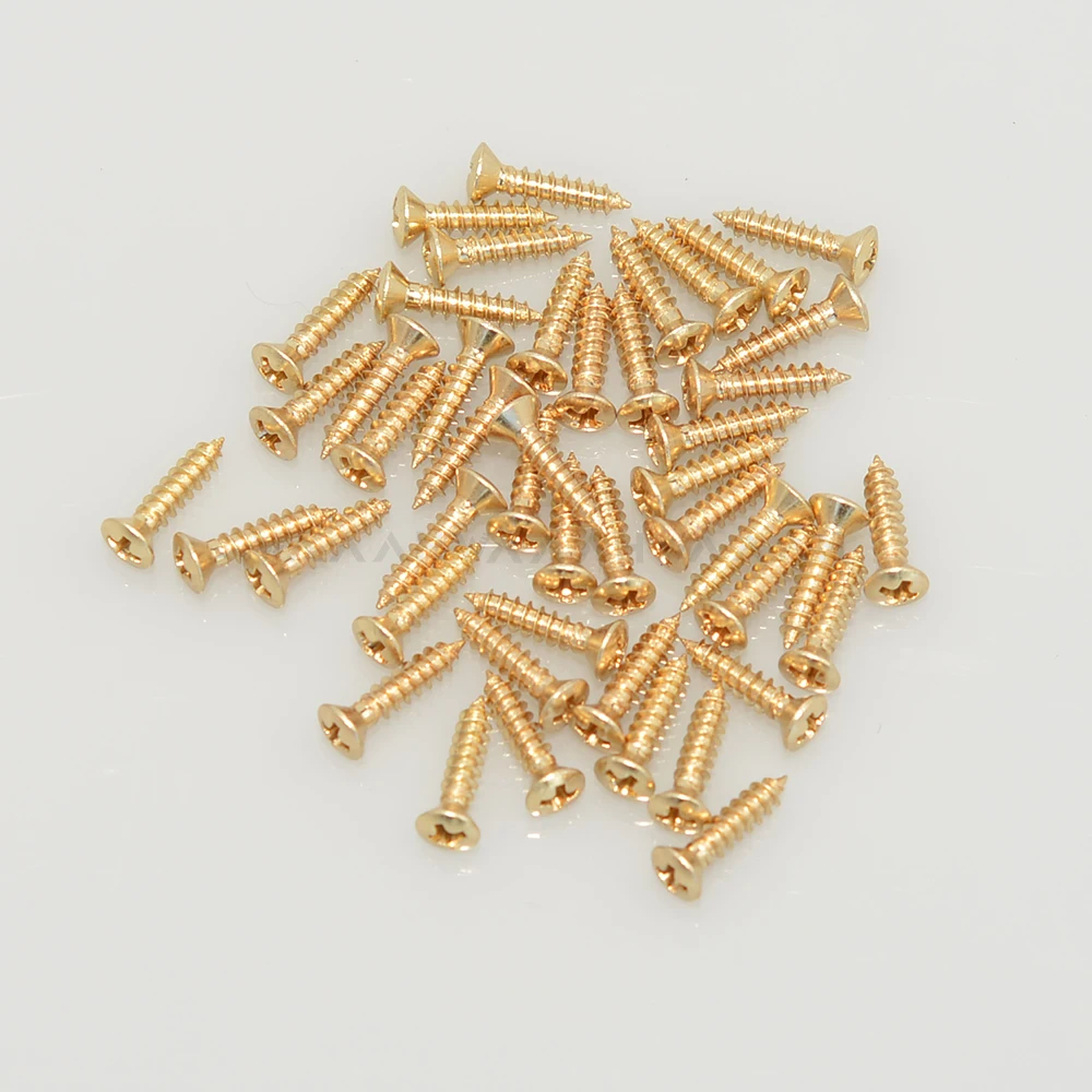 20pcs Guitar Pickguard Plate Stainless Steel Screws For ST/TL LP/SG Electric Guitar Bass Guitar Bass Screws Guitar Parts