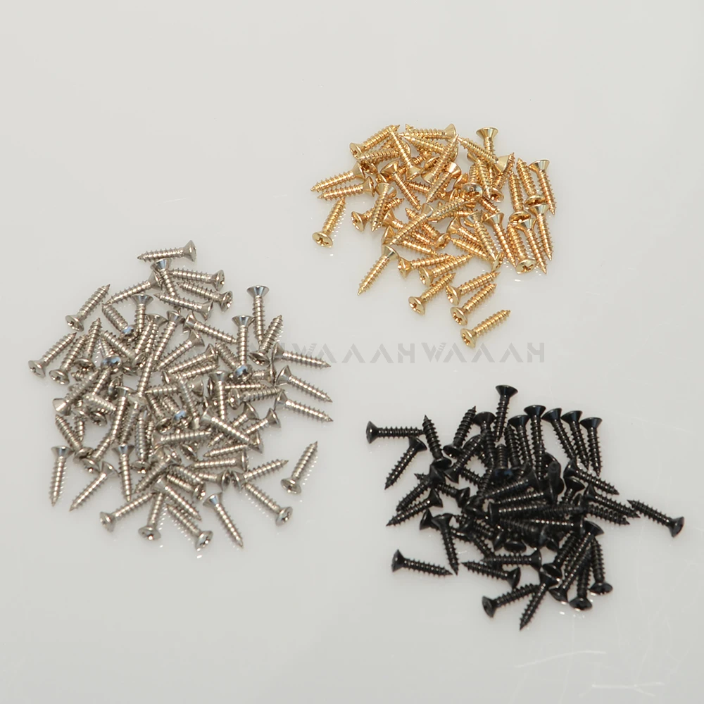 20pcs Guitar Pickguard Plate Stainless Steel Screws For ST/TL LP/SG Electric Guitar Bass Guitar Bass Screws Guitar Parts