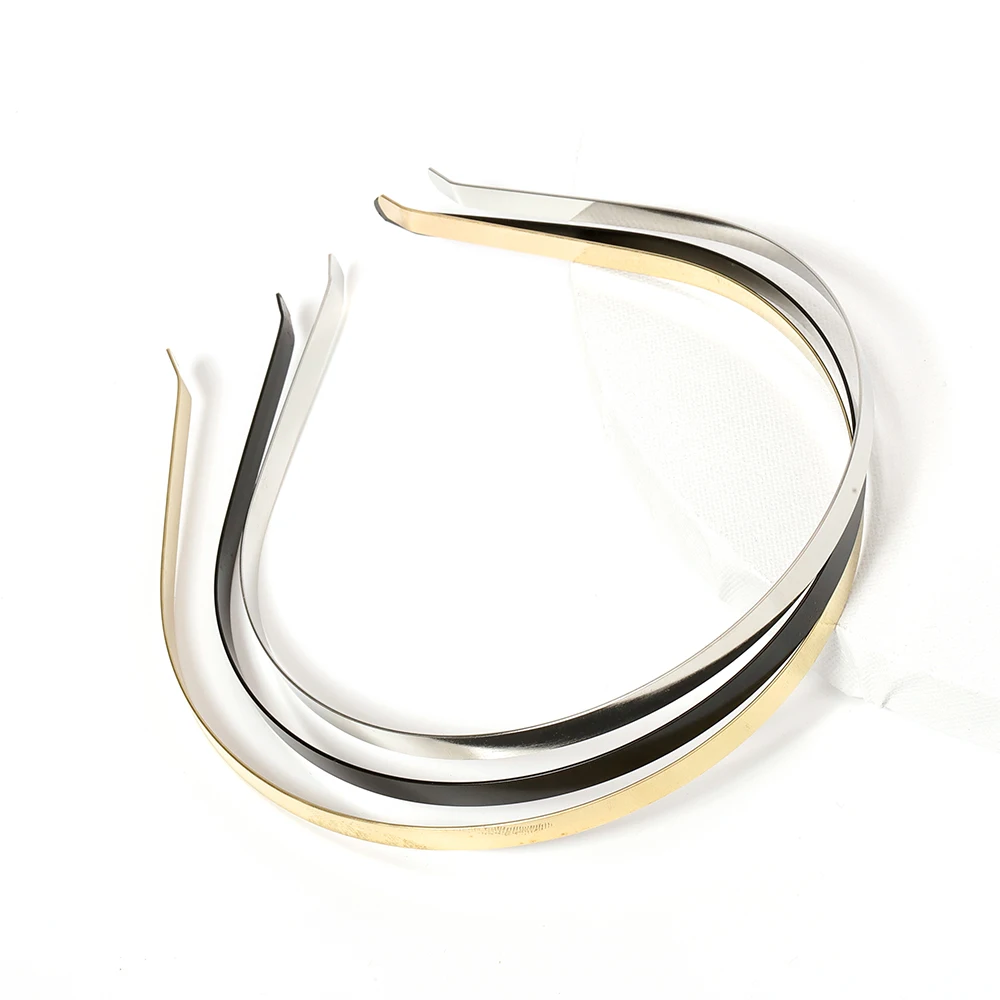 5pcs Metal Headbands Blank Smooth Hair Hoop Band DIY Hairband Plain Thin Bulk Headbands for Men Women Jeweley Hair Accessories