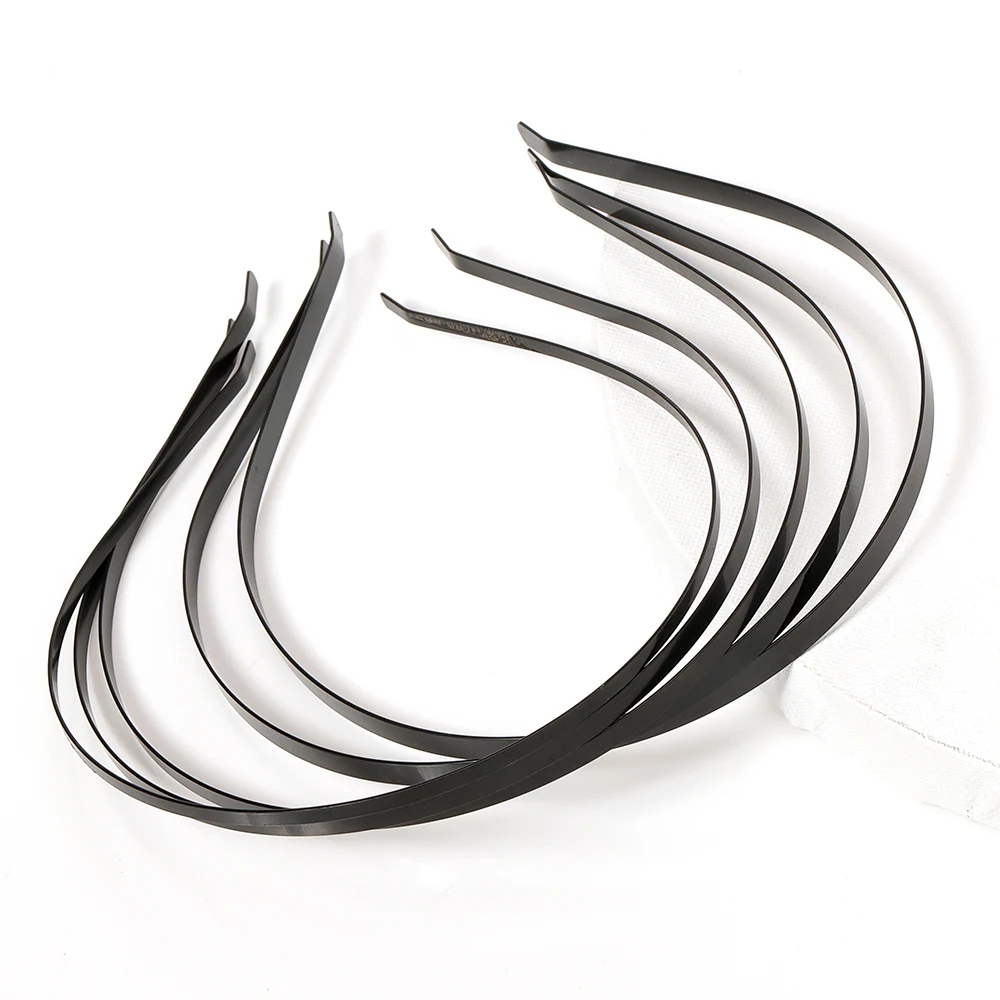 5pcs Metal Headbands Blank Smooth Hair Hoop Band DIY Hairband Plain Thin Bulk Headbands for Men Women Jeweley Hair Accessories