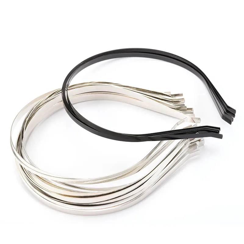 5pcs Metal Headbands Blank Smooth Hair Hoop Band DIY Hairband Plain Thin Bulk Headbands for Men Women Jeweley Hair Accessories