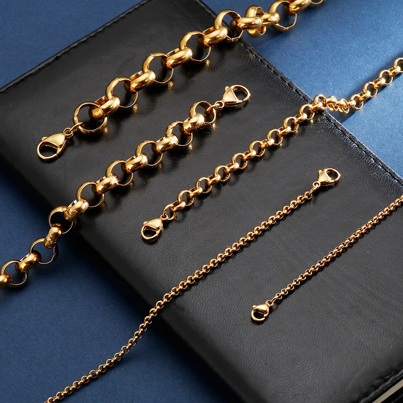 "O" Chain Luxury Stainless Steel Bracelet Men's High Quality Simple Chunky Link Wholesale Dropshipping Gift