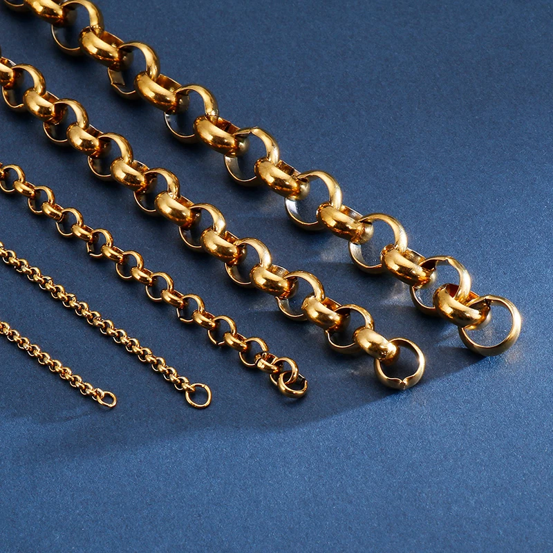 "O" Chain Luxury Stainless Steel Bracelet Men's High Quality Simple Chunky Link Wholesale Dropshipping Gift
