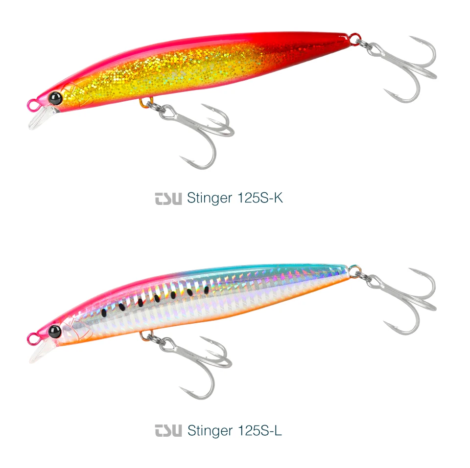 TSURINOYA 125S Ultra-long Casting Fishing Lure Stinger 125mm 28g High Strength Sinking Minnow Saltwater Artificial Hard Baits