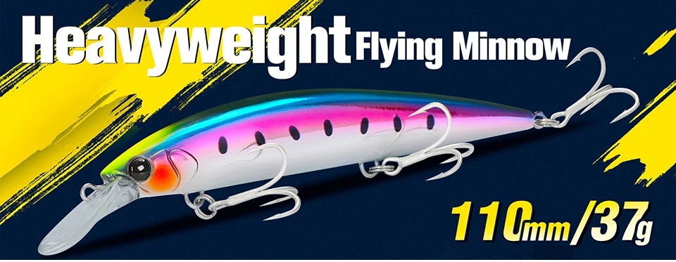 TSURINOYA 125S Ultra-long Casting Fishing Lure Stinger 125mm 28g High Strength Sinking Minnow Saltwater Artificial Hard Baits