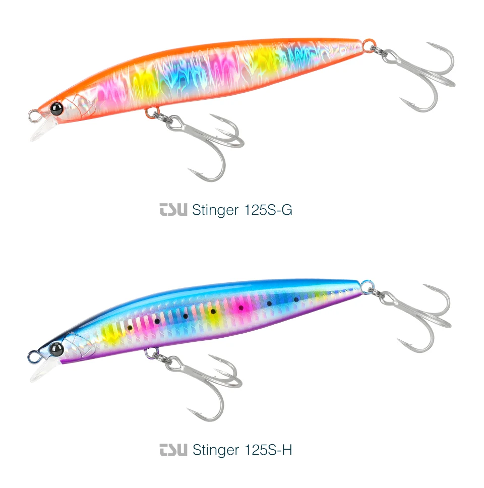 TSURINOYA 125S Ultra-long Casting Fishing Lure Stinger 125mm 28g High Strength Sinking Minnow Saltwater Artificial Hard Baits