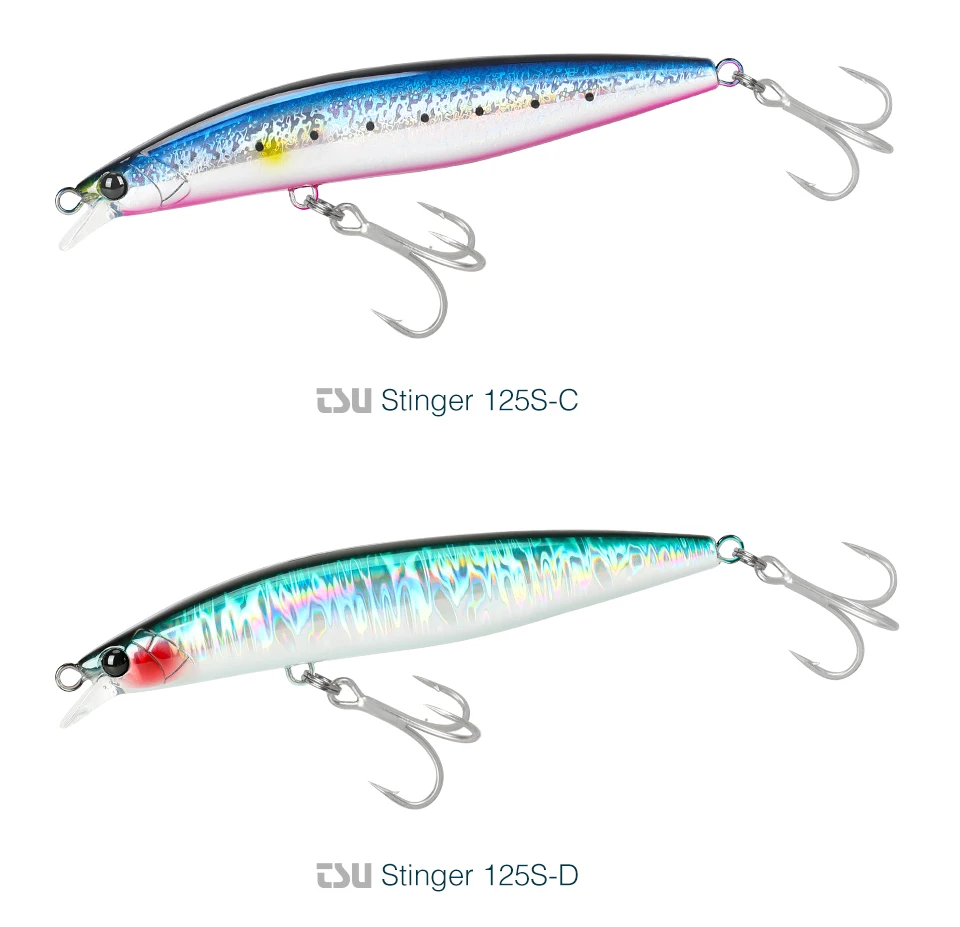 TSURINOYA 125S Ultra-long Casting Fishing Lure Stinger 125mm 28g High Strength Sinking Minnow Saltwater Artificial Hard Baits