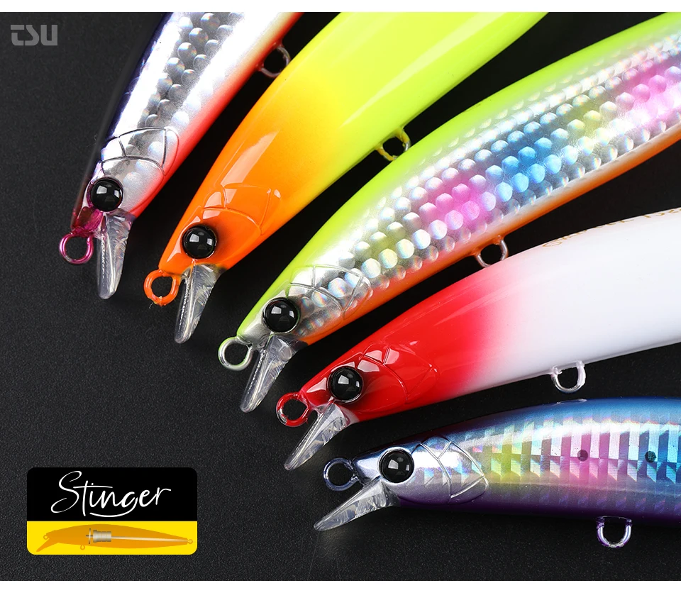 TSURINOYA 125S Ultra-long Casting Fishing Lure Stinger 125mm 28g High Strength Sinking Minnow Saltwater Artificial Hard Baits