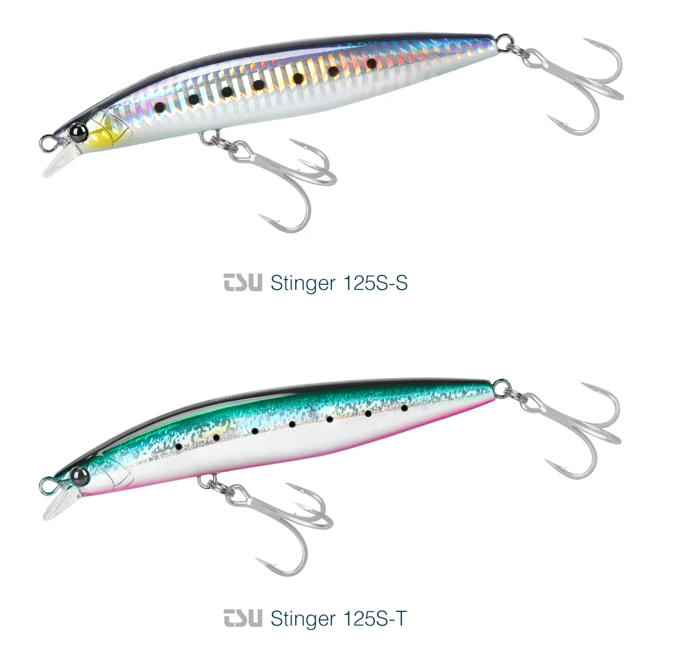 TSURINOYA 125S Ultra-long Casting Fishing Lure Stinger 125mm 28g High Strength Sinking Minnow Saltwater Artificial Hard Baits