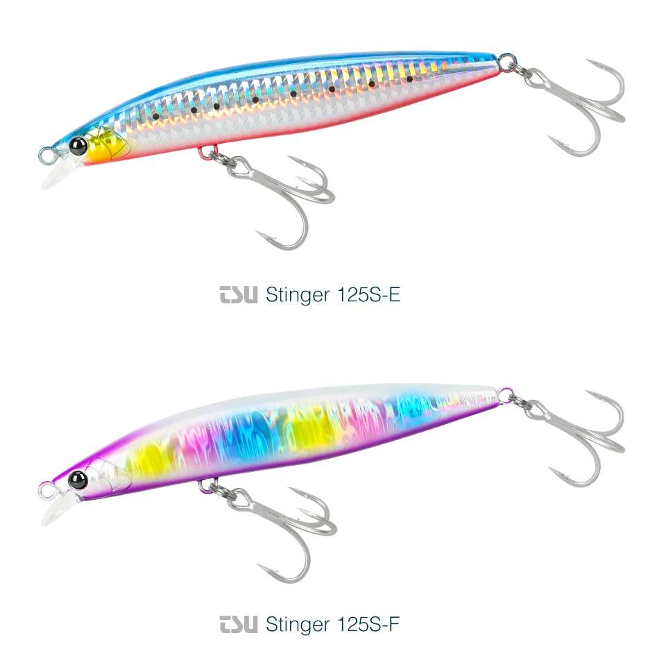 TSURINOYA 125S Ultra-long Casting Fishing Lure Stinger 125mm 28g High Strength Sinking Minnow Saltwater Artificial Hard Baits