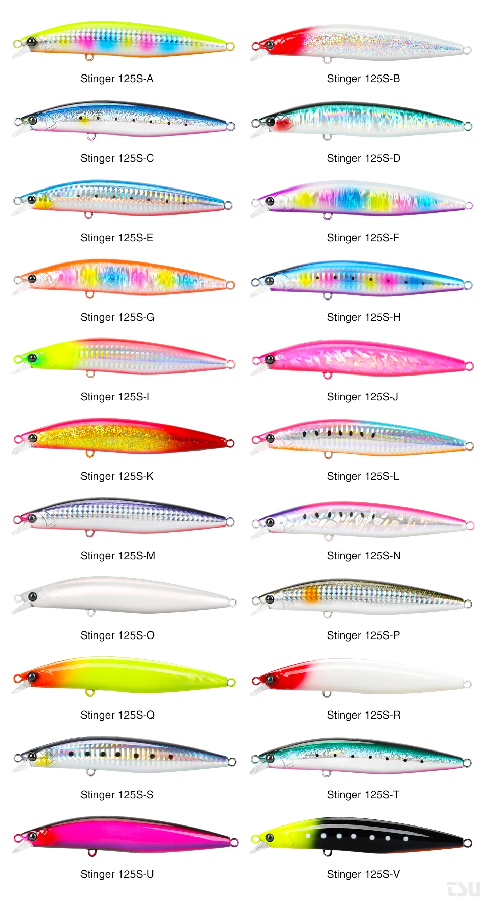TSURINOYA 125S Ultra-long Casting Fishing Lure Stinger 125mm 28g High Strength Sinking Minnow Saltwater Artificial Hard Baits