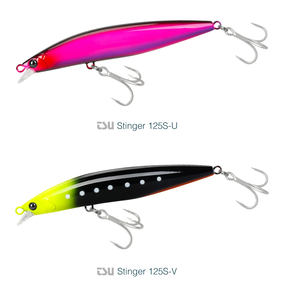 TSURINOYA 125S Ultra-long Casting Fishing Lure Stinger 125mm 28g High Strength Sinking Minnow Saltwater Artificial Hard Baits