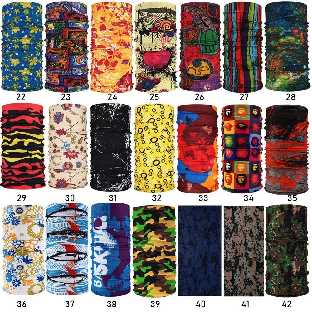Fashion Men Women Head Face Neck Sunshade Collar Gaiter Tube Bandana Scarf Sports Headwear Scarf Dustproof Outdoor Fishing