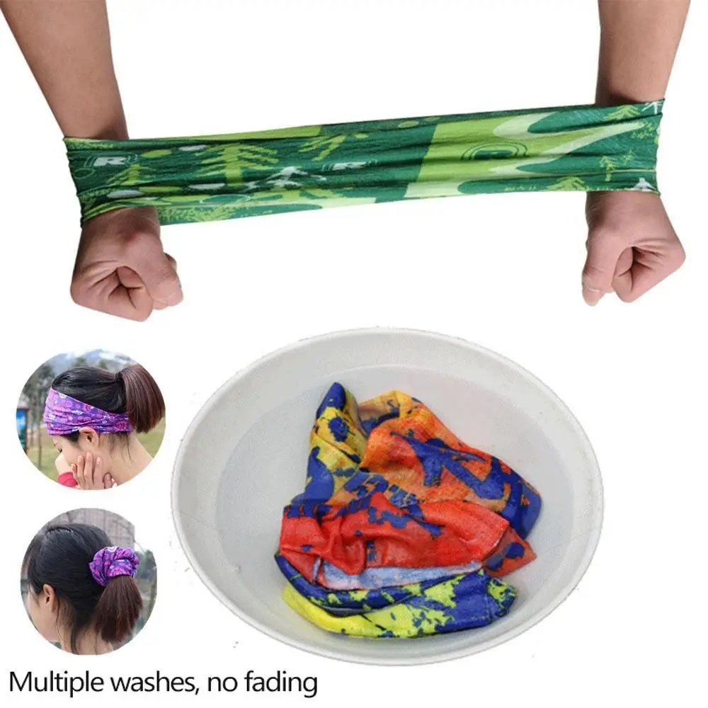 Fashion Men Women Head Face Neck Sunshade Collar Gaiter Tube Bandana Scarf Sports Headwear Scarf Dustproof Outdoor Fishing