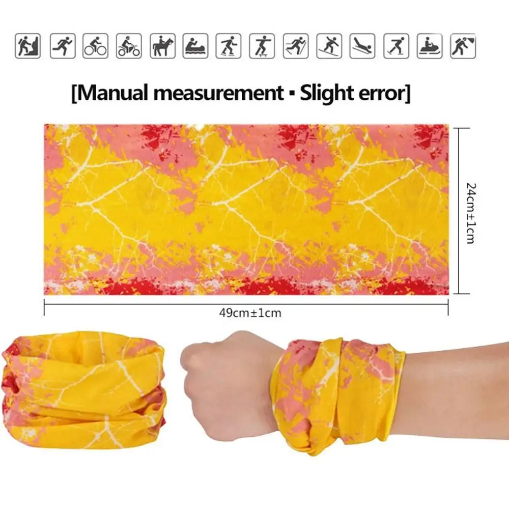 Fashion Men Women Head Face Neck Sunshade Collar Gaiter Tube Bandana Scarf Sports Headwear Scarf Dustproof Outdoor Fishing