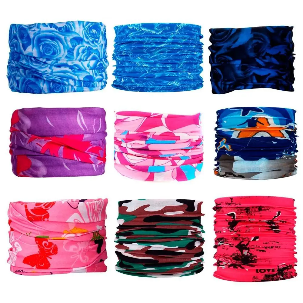Fashion Men Women Head Face Neck Sunshade Collar Gaiter Tube Bandana Scarf Sports Headwear Scarf Dustproof Outdoor Fishing