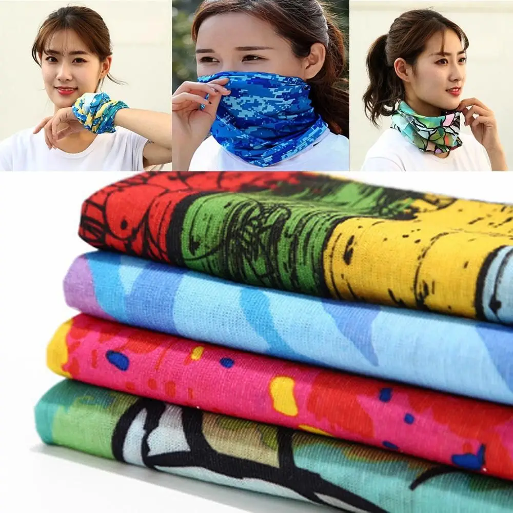 Fashion Men Women Head Face Neck Sunshade Collar Gaiter Tube Bandana Scarf Sports Headwear Scarf Dustproof Outdoor Fishing