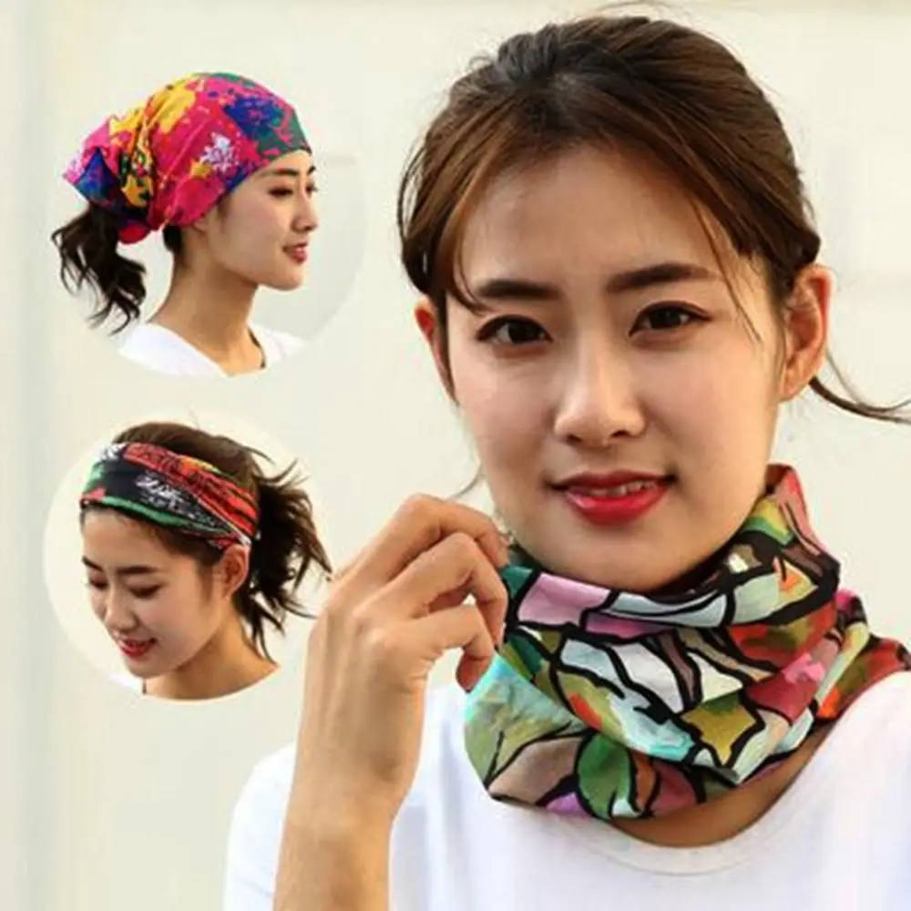 Fashion Men Women Head Face Neck Sunshade Collar Gaiter Tube Bandana Scarf Sports Headwear Scarf Dustproof Outdoor Fishing