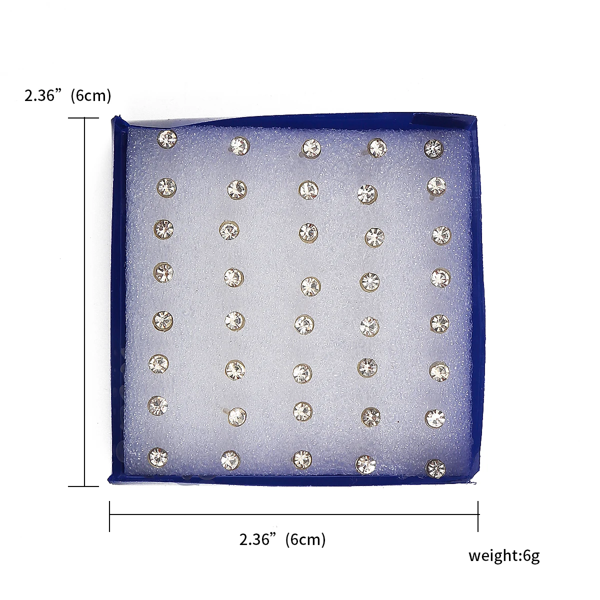 12Pairs 20Pairs 2.5-6mm Small Crystal Pearls Rhinestone Earrings Set For Fashion Women Jewelry Accessories Ball Stud Earrings