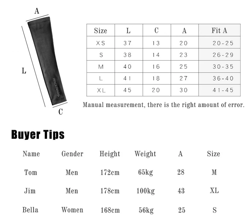 ROCKBROS Cycling Sleeve Outdoor Sports Arm Sleeve Sun Protection UV Arm Sleeves Ice Fabric Basketball leggings Fishing sleeve
