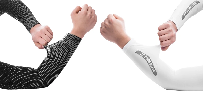 ROCKBROS Cycling Sleeve Outdoor Sports Arm Sleeve Sun Protection UV Arm Sleeves Ice Fabric Basketball leggings Fishing sleeve