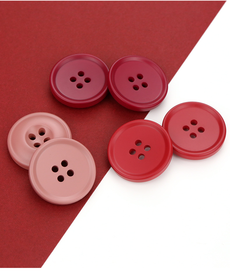 10PCs 15/20/25mm Resin Sewing Buttons Scrapbooking 4 Holes Round Button DIY Sewing Coat Garment Handmade Clothing Accessories