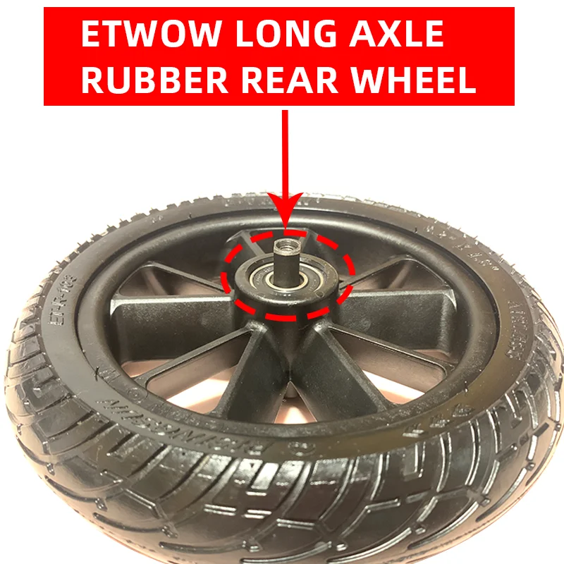 Original Etwow Rubber Rear Wheel for E-twow S2 Electric Scooter 24V Master 36VBooster Plus 48V GT