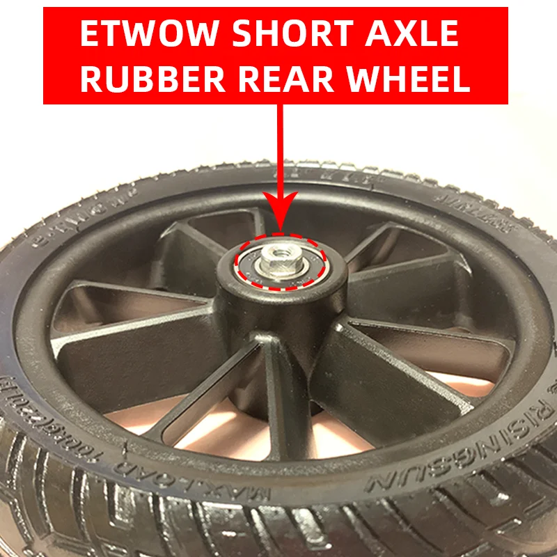 Original Etwow Rubber Rear Wheel for E-twow S2 Electric Scooter 24V Master 36VBooster Plus 48V GT