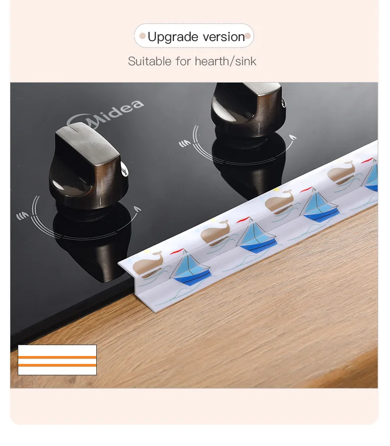 3.2Mx3.8CM Waterproof Bathroom Sink Sealing Strip Tape PVC Self Adhesive Mold Proof Wall Stickers for Kitchen Stove Toilet Gap