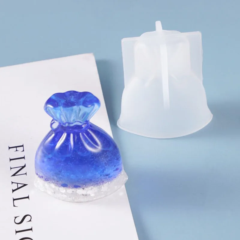 Transparent Bird/Lucky bag/bear Diy Epoxy Charm Making Mould Fondant resin molds for jewelry