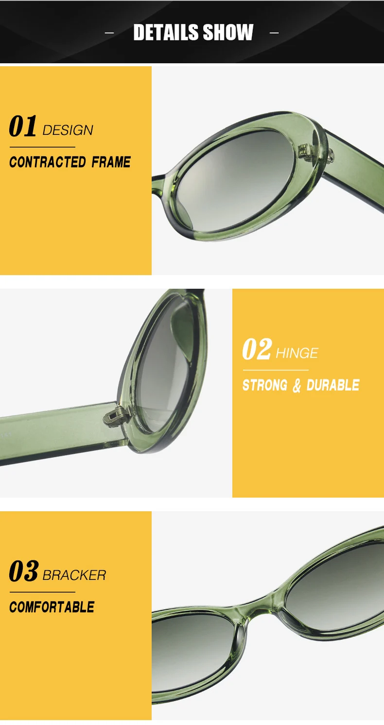 SO&EI Ins Popular Fashion Small Oval Sunglasses Women Vintage Leopard Jelly Color Eyewear Men Trending Sun Glasses Shades UV400