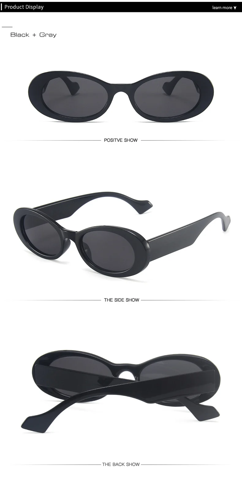 SO&EI Ins Popular Fashion Small Oval Sunglasses Women Vintage Leopard Jelly Color Eyewear Men Trending Sun Glasses Shades UV400