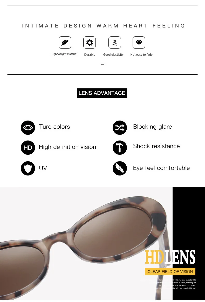 SO&EI Ins Popular Fashion Small Oval Sunglasses Women Vintage Leopard Jelly Color Eyewear Men Trending Sun Glasses Shades UV400