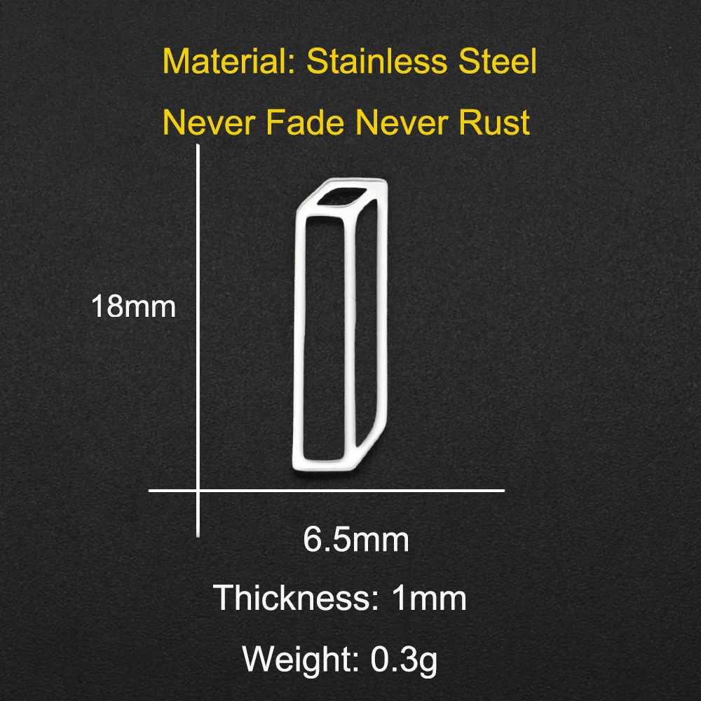 10pcs/lot 316 Stainless Steel Geometric Moon Star Waterdrop DIY Earring Connector Charm Wholesale Factory Price