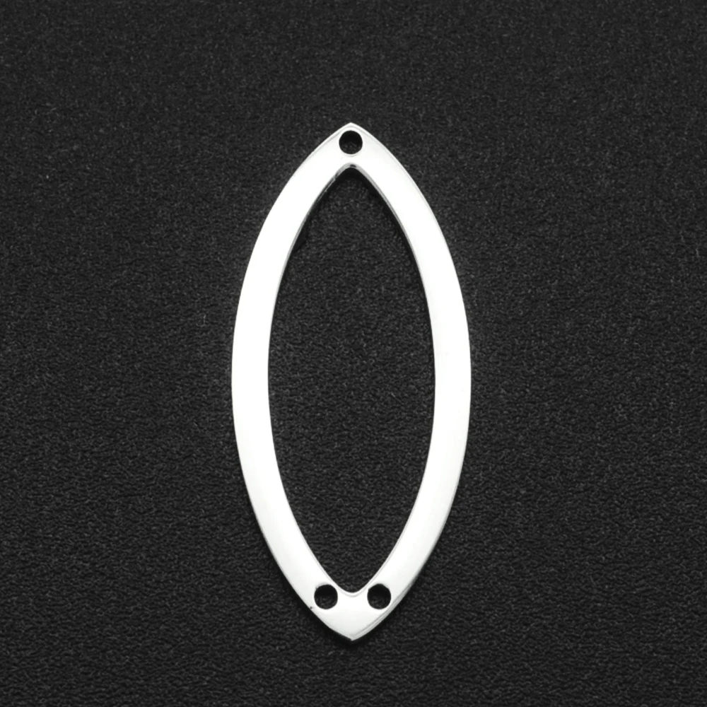 10pcs/lot 316 Stainless Steel Geometric Moon Star Waterdrop DIY Earring Connector Charm Wholesale Factory Price