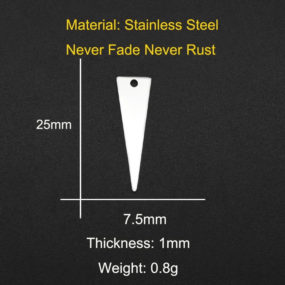 10pcs/lot 316 Stainless Steel Geometric Moon Star Waterdrop DIY Earring Connector Charm Wholesale Factory Price