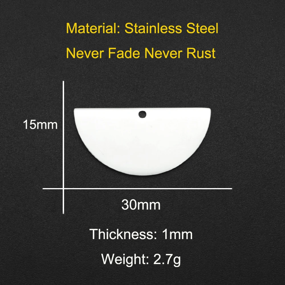10pcs/lot 316 Stainless Steel Geometric Moon Star Waterdrop DIY Earring Connector Charm Wholesale Factory Price