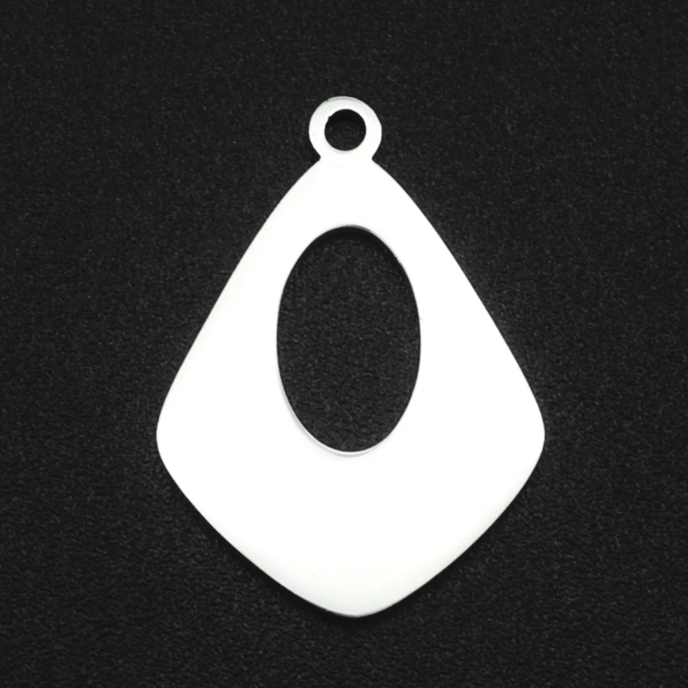 10pcs/lot 316 Stainless Steel Geometric Moon Star Waterdrop DIY Earring Connector Charm Wholesale Factory Price