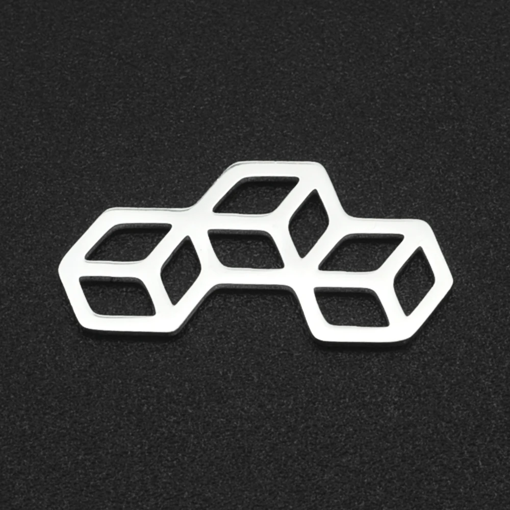 10pcs/lot 316 Stainless Steel Geometric Moon Star Waterdrop DIY Earring Connector Charm Wholesale Factory Price