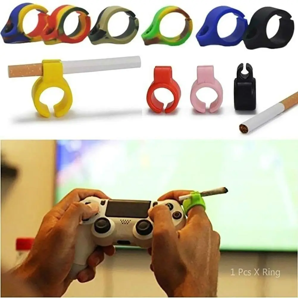 Silicone Ring Finger Hand Rack Cigarette-Holder Creative Cigarette-Holder Ring Rack for Regular Smoking Accessories Wholesale