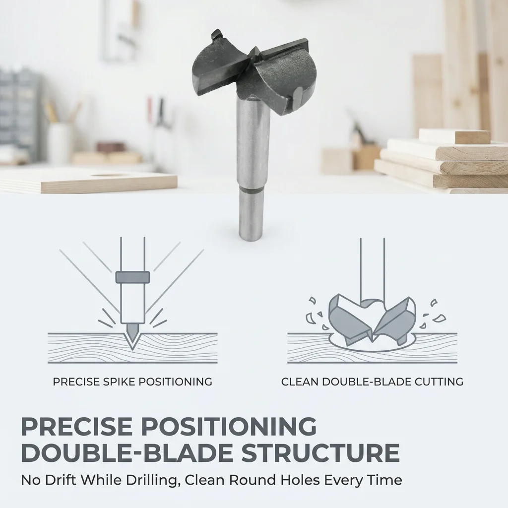 Tungsten Steel Hard Alloy Wood Drill Bits Woodworking Hole Opener Drilling on Plasterboard / Plastic Boards / Wooden Board