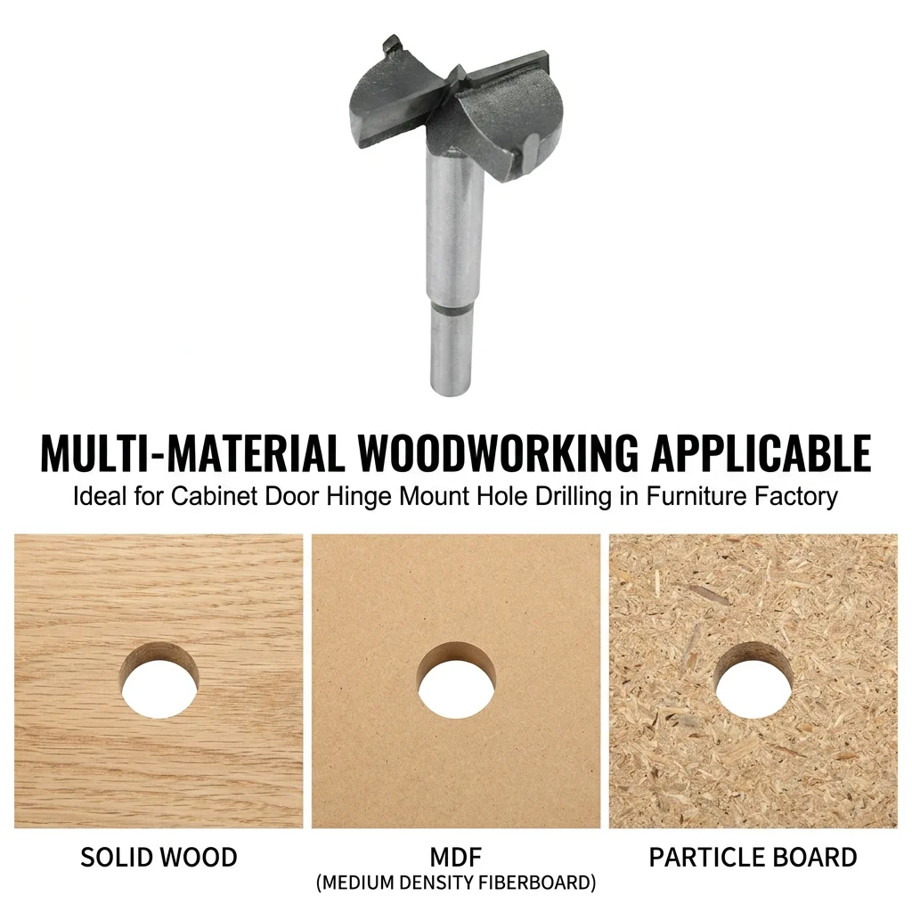 Tungsten Steel Hard Alloy Wood Drill Bits Woodworking Hole Opener Drilling on Plasterboard / Plastic Boards / Wooden Board