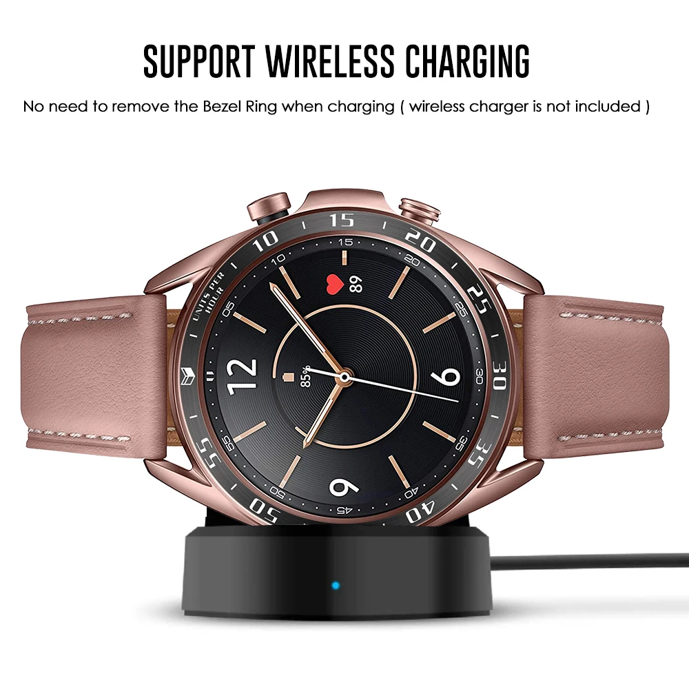 Stainless Steel smartwatch Cover For Samsung Galaxy Watch 3 45mm 41mm Dial Bezel Ring Adhesive AntiScratch protection metal case