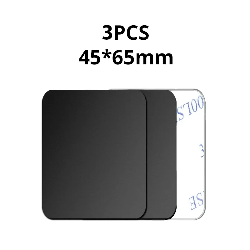 5PCS Car Phone Holder Metal Plate Magnetic Holder Round Square Sticker iron Sheet for Mobile Tablet Magnet Disk Desk Car Stand